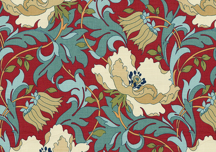 Art Deco, Cherry - Twist&Fit Roman Blind - Image 7